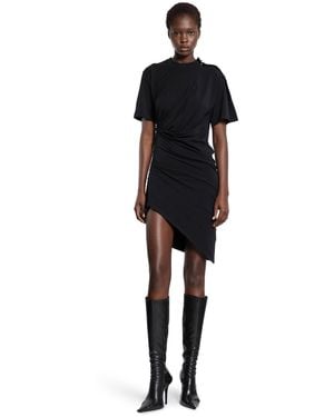 Mugler Asymmetric Pierced Dress - Black