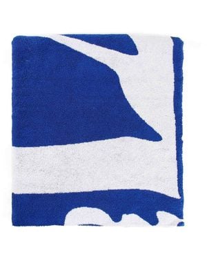Burberry Ekd Ctton Towel - Blue