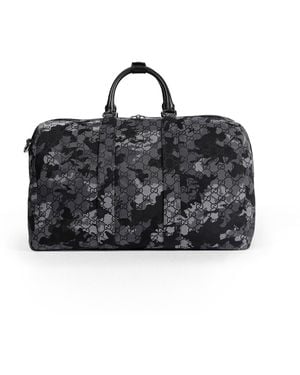 Gucci Gg Canvas Large Duffle Bag - Black