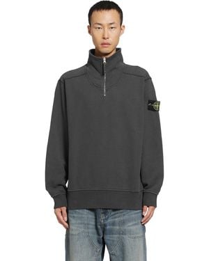 Stone Island 6100021 Half-Zip Sweatshirt - Grey