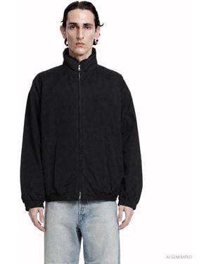 Ssstein Mouton Inner Reversible Padded Jacket - Black