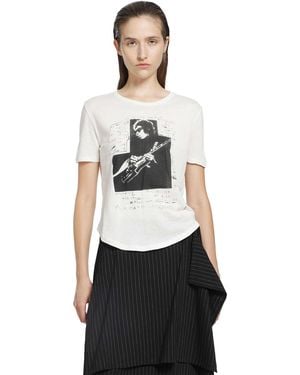 Ann Demeulemeester Floor Micro T-Shirt - Black