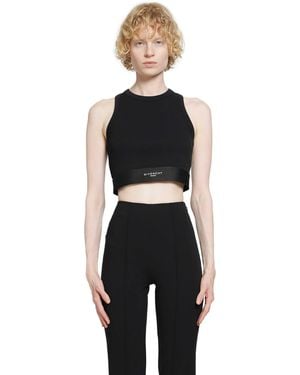 Givenchy Cropped Tank Top - Black
