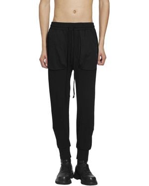 Thom Krom Spliced Cotton Sweatpants - Black
