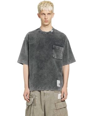 Maison Mihara Yasuhiro Bleached Thermal T-Shirt - Grey