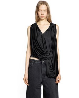 Loewe Draped Top - Black