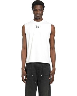 44 Label Group Sleeveless Tape 44 Print - White