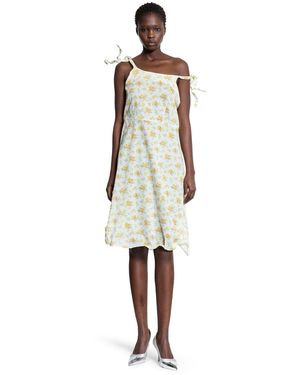 Prada Bouquet Print Dress - White