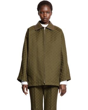 Gucci Supreme Gg Fabric Jacket - Green