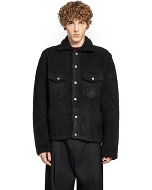 Laneus Fuzzy Trucker Jacket - Black