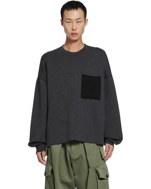 Loewe Anagram Pocket Jumper - Black