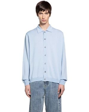Second Layer Frankie Wool Cashmere Polo - Blue