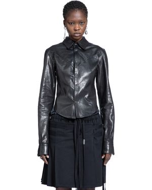 Ann Demeulemeester Drika Western Shirt - Black