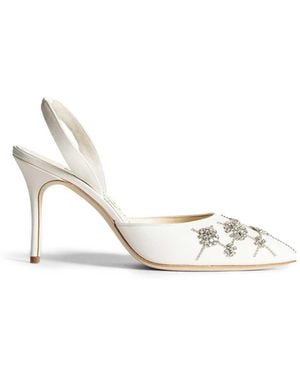 Manolo Blahnik Ralyne Court Shoes - Metallic