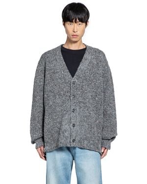 Maison Margiela Wool Cardigan - Gray