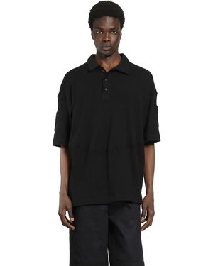 BRYAN JIMENE`Z Thermal Polo - Black