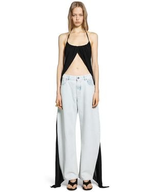 Alaïa Cross Pleat Top - White