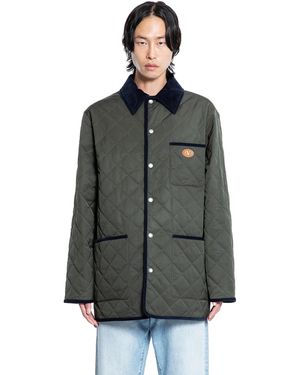 Valentino Quilted Nylon Vlogo Jacket - Grey