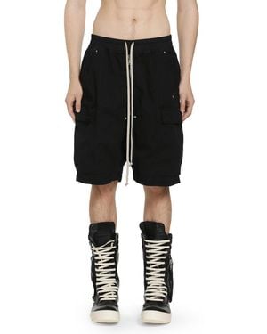 Rick Owens Temple Cargobela Shorts - Black