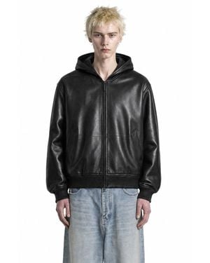 Balenciaga Short Hooded Coat - Black