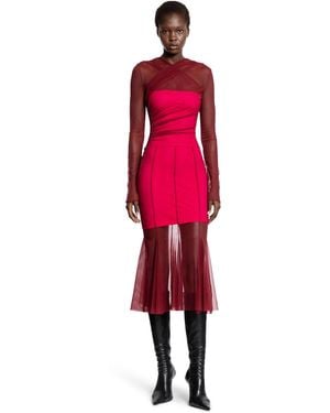 Nensi Dojaka Semi-Sheer Gathered Dress