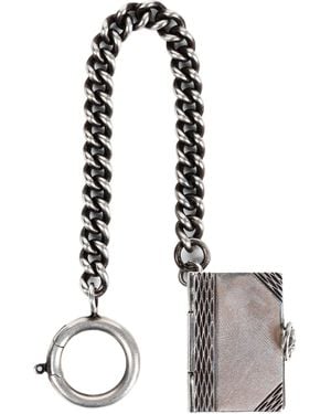 Ann Demeulemeester Oumy Book Charm - Metallic