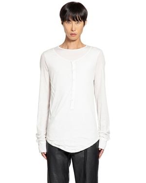 Ann Demeulemeester Leo Layered Serafino Top - White