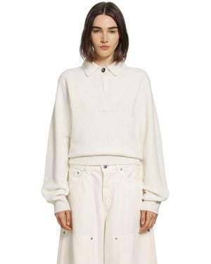 Haikure Ash Relaxed Jumper - White