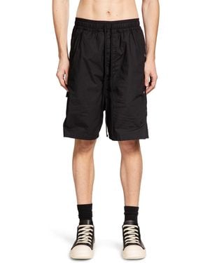 Thom Krom Stretch Nylon Cargo Shorts - Black