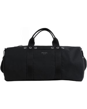 Prada Canvas Duffle Bag - Black