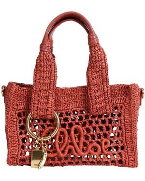 Chloé Summer Banana Tote Bag - Red