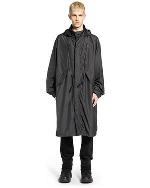 Moncler Aliso Hooded Rain Coat - Black