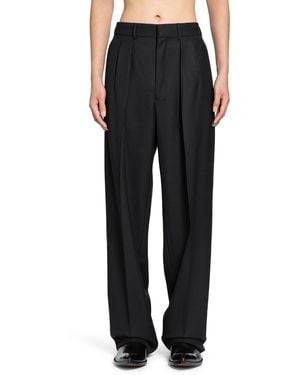 Tom Ford Double Pleat Trousers - Black