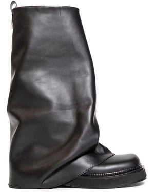 The Attico 'Robin' Combat Boots - Black