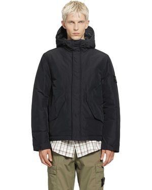 Stone Island Short Parka - Black