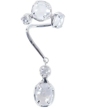 ALAN CROCETTI Clear Drip Ear Cuff (Left) - White