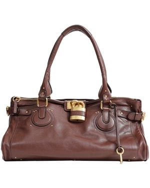 Chloé Xl Paddington Weekender Bag - Brown