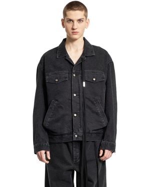 Ann Demeulemeester Patrick High-Comfort Denim Jacket - Black