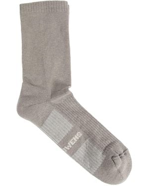 Rick Owens Temple Mid Calf Socks - Grey