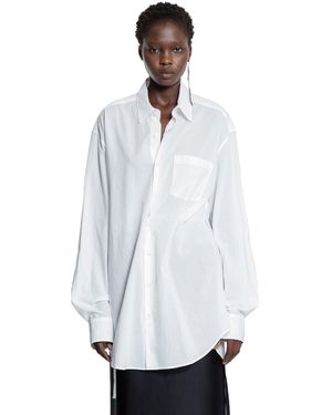 Ann Demeulemeester Elisabeth Long High Comfort Pocket Shirt - White