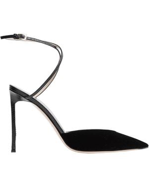 Tom Ford Leather And Velvet Selen Pumps - Black