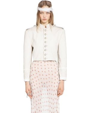 Ann Demeulemeester Harris Marsina Jacket - Natural