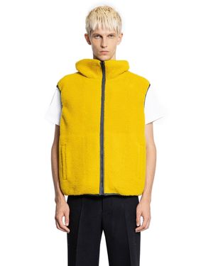 Givenchy Paris Reversible Fleece Vest - Yellow