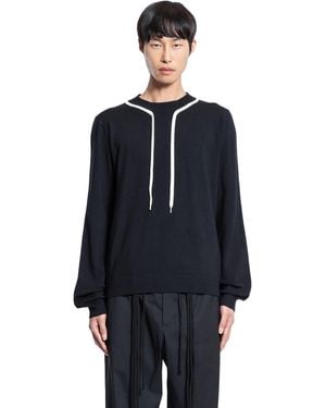 Craig Green Flatlock Lace Jumper - Blue