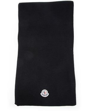 Moncler Wool Scarf - Black