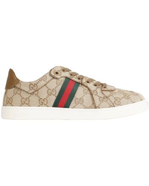 Gucci Canvas Trainers - Natural