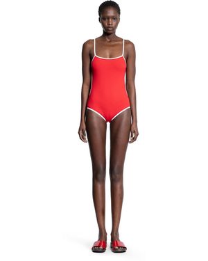 Miu Miu Technical Knit Swimsuit - Red