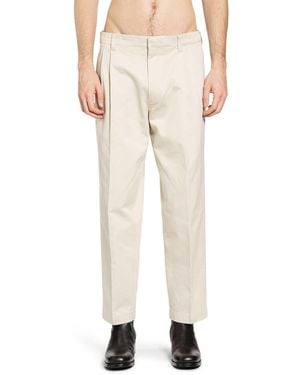 Prada Washed Cotton Chinos - Natural