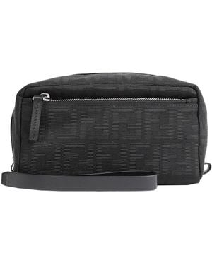 Fendi Small Double Zip Toiletry Case - Black