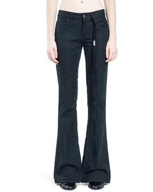 Ann Demeulemeester Xyla 5-Pockets Slim Fit Bootcut Pants - Blue